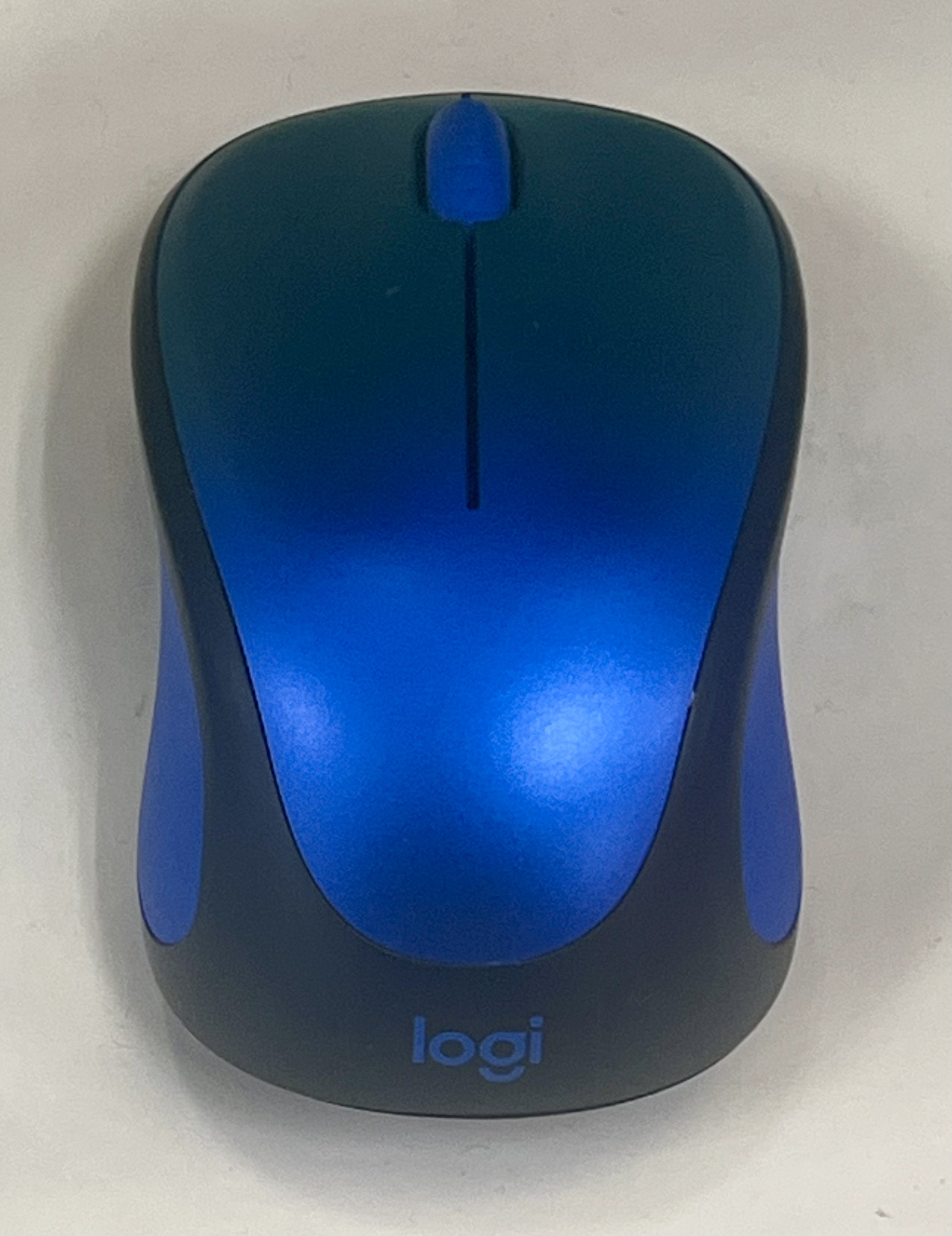 Logitech M317 Wireless Mouse — Steel Blue authentic product photograph