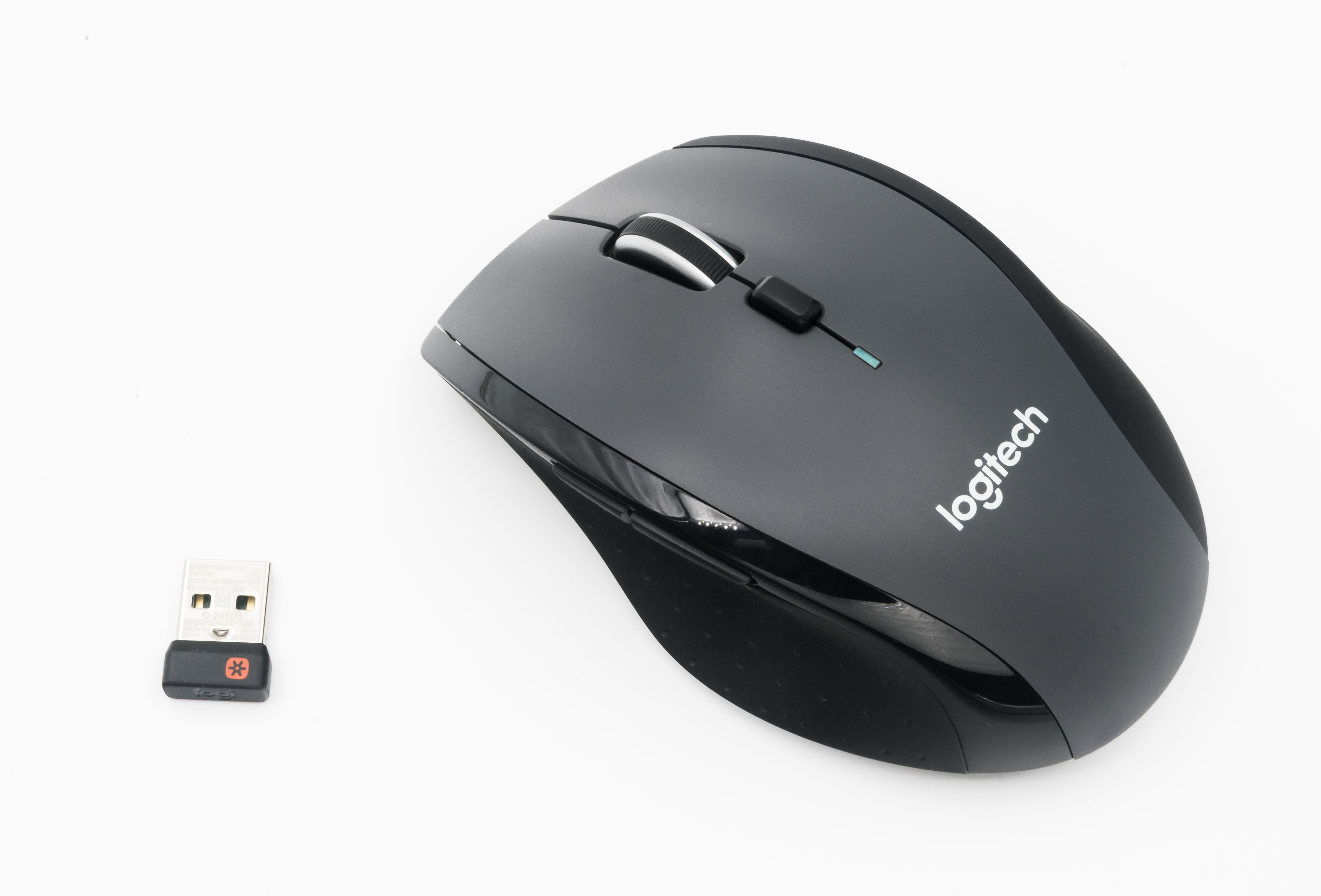 Logitech M705 Marathon Wireless Mouse — Dark Silver authentic product photograph