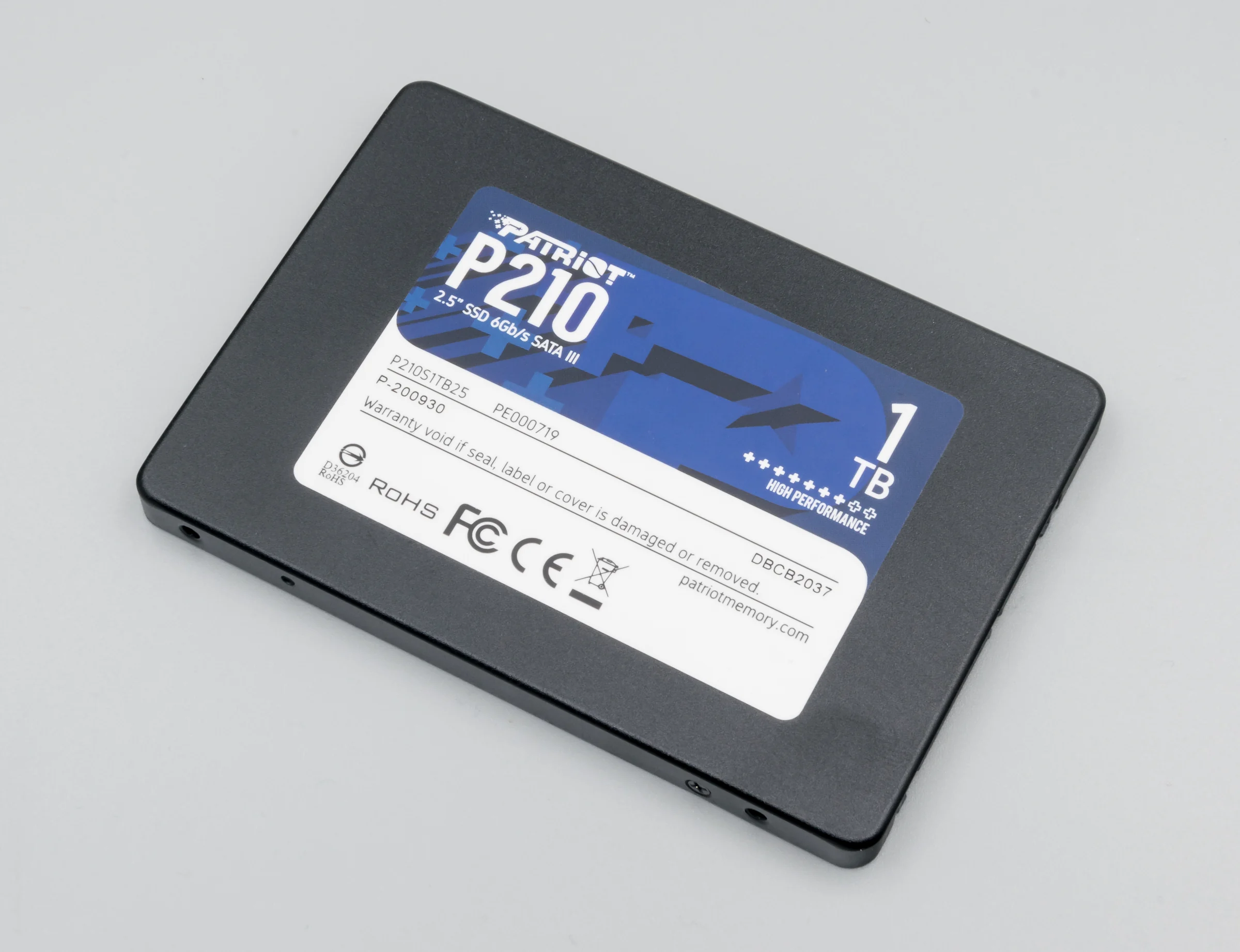 Patriot P210 Internal SATA SSD - 1TB, 2.5-inch